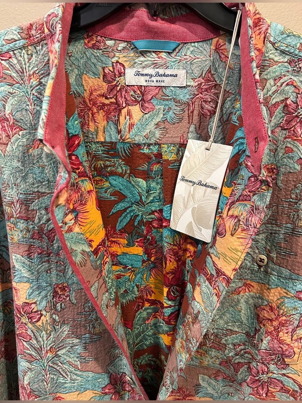 Tommy Bahama Nova Wave Retro Vibes Cotton-Blend Shirt - Picture 5 of 8